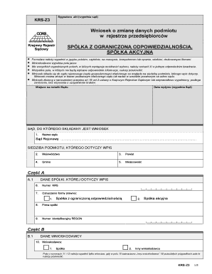 Polish Company Data Change Application