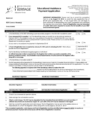 Educational Assistance Payment Application