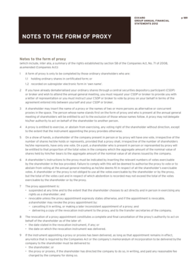 Exxaro Annual General Meeting Proxy Form