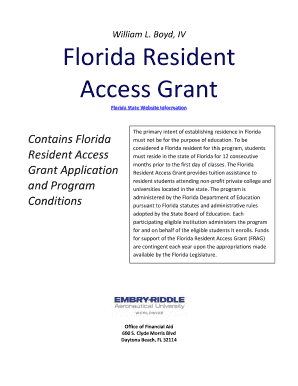 Florida Resident Access Grant Application