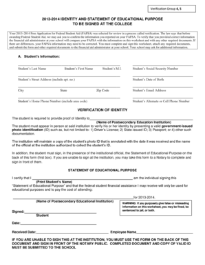 2013-2014 Identity and Statement of Educational Purpose