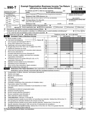 Form 990-T Exempt Organization Business Income Tax Return