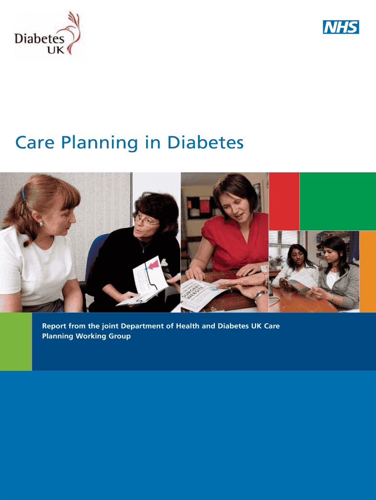 Fillable Online Care Planning in Diabetes Fax Email Print pdfFiller