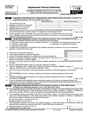 Schedule D Form 990 Supplemental Financial Statements