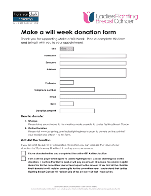 Make a Will Week Donation Form