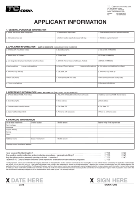 US Military Vehicle Purchase Application