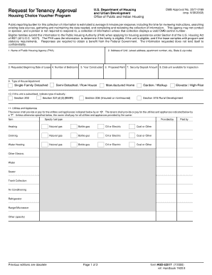 Request for Tenancy Approval Form