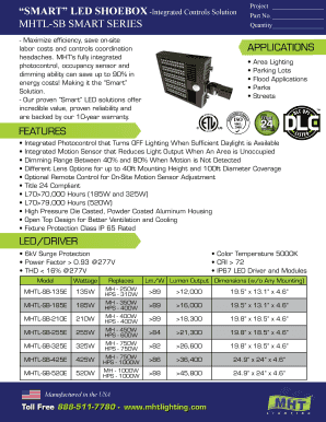 Smart LED Shoebox Lighting Order Form