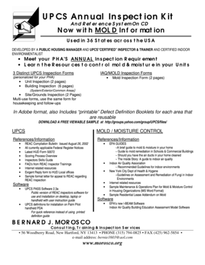UPCS Annual Inspection Kit