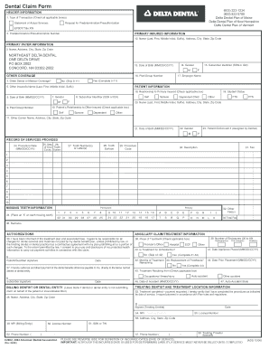 Dental Claim Form