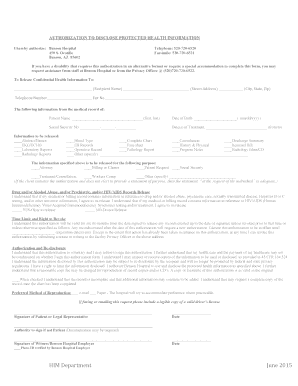 Records request form - benson hospital medical records