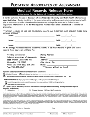 Medical Records Release Form