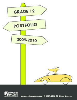 Grade 12 College Application Portfolio