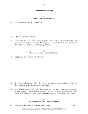 Gesellschaftsvertrag