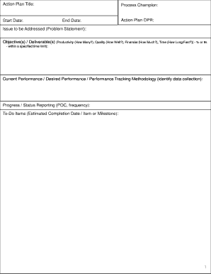 Action Plan Template