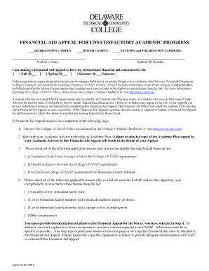 Letter of appeal for financial support - Financial Aid Appeal and Academic Plan - Delaware Technical ... - dtcc