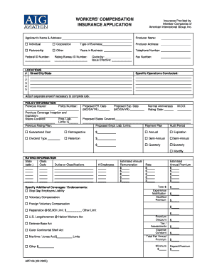 Worker compensation exemption - AIG Aviation-Workers Compensation App - William J Grohs Aviation bb