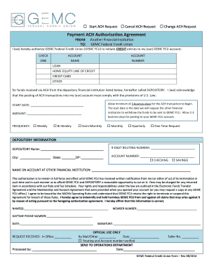Payment ACH Authorization Agreement