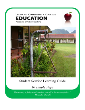 Student Service Learning Guide 10 simple steps - Laulima