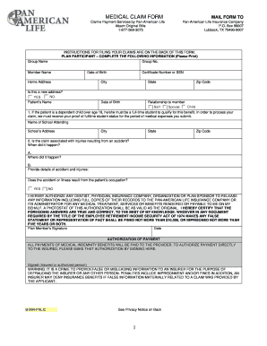 Medical Claim Form