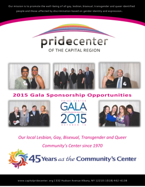 B2015b Gala Sponsorship Opportunities Our local Lesbian Gay bb - capitalpridecenter