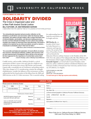 Solidarity Divided Book Order Form