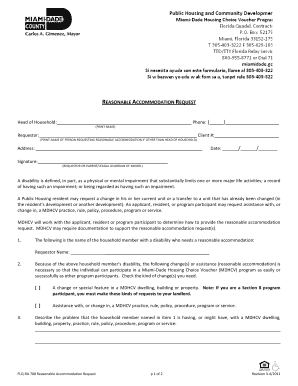 Reasonable Accommodation Request Form