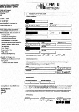 Construction Forestry Mining and Energy Union Membership Application