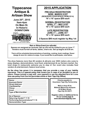 Tippecanoe 201 555 APPLICATION Antique amp PRE-SALE - downtowntippcity