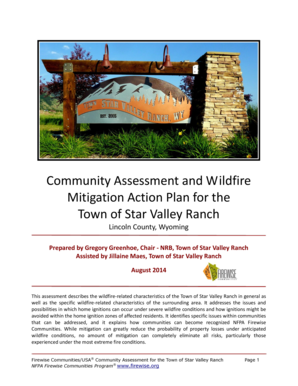 Wildfire Mitigation Action Plan - Town of Star Valley Ranch