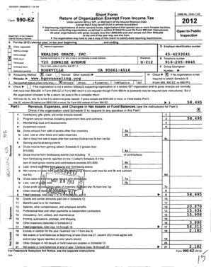 Form 990-EZ Return of Organization Exempt From Income Tax