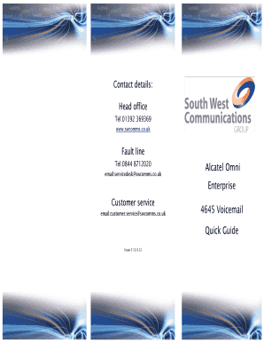 Alcatel Omni Voicemail Quick Guide