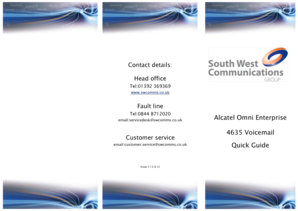Alcatel Omni Enterprise Voicemail Quick Guide