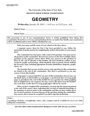 New York Geometry Regents Exam