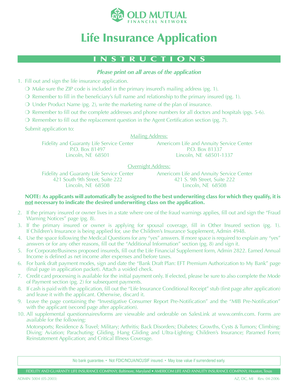 Life Insurance Application Form