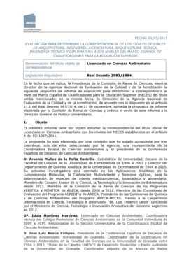 Informe ANECA - Ministerio de Educacin Cultura y Deporte