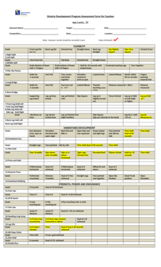 Ontario Development Program Assessment Form for Coaches