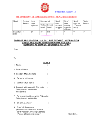 RTI Application Form
