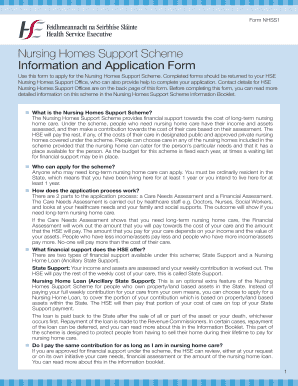 Nursing Homes Support Scheme Application Form