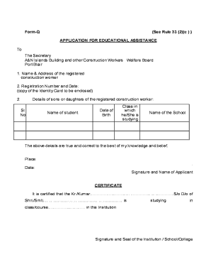 Claim form - labour and nic