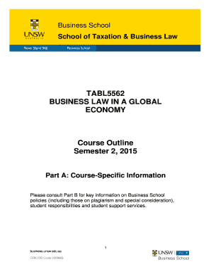 TABL5562 Business Law in a Global Economy Semester 2