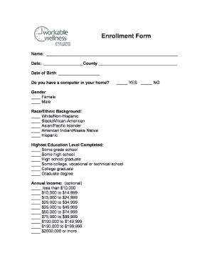 Enrollment Form