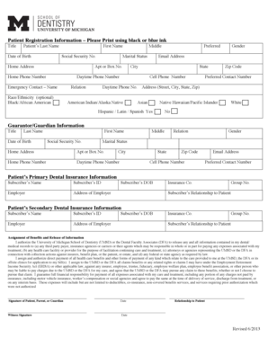 Patient Registration Form