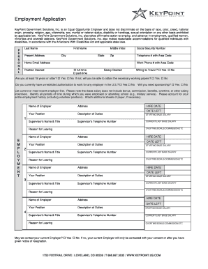 Employment Application Form