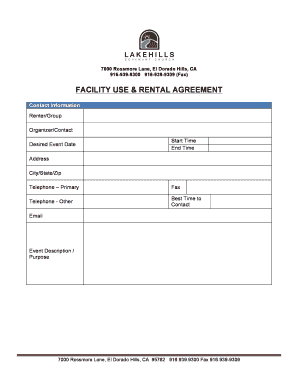 Facilities Usage Policy and Procedures - Lakehills Covenant Church - lakehillschurch