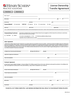 Dentrix License Transfer Agreement