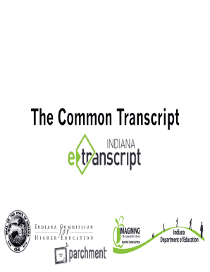 The Common Transcript - Indiana Department of Education - IN.gov - doe in