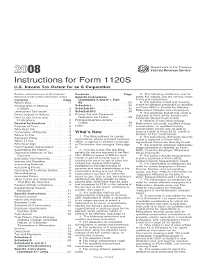 Instructions for Form 1120S