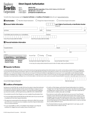 Direct Deposit Authorization Form