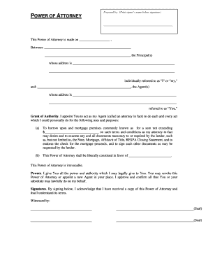 Power of Attorney for Property Management